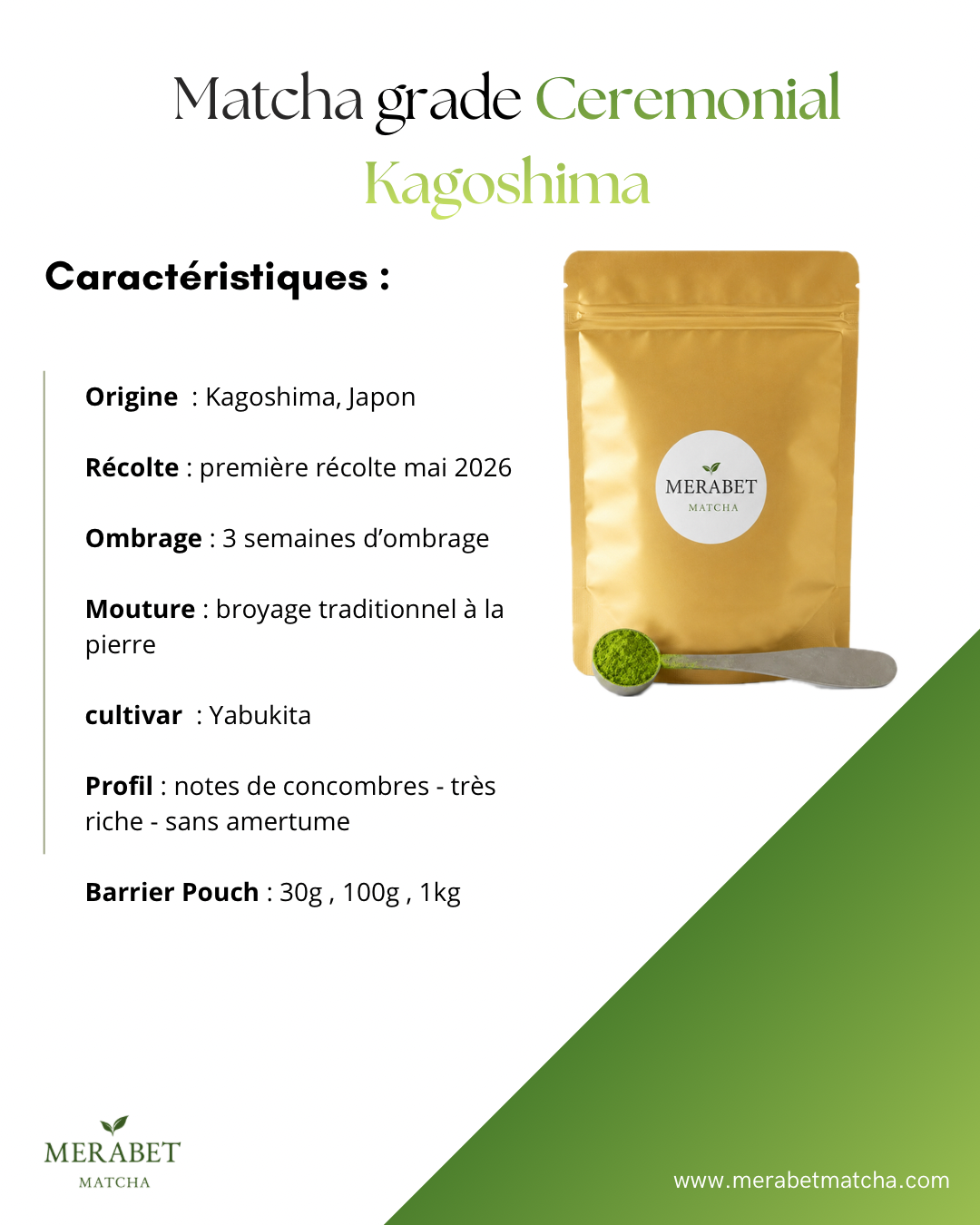 Matcha grade Ceremonial Kagoshima